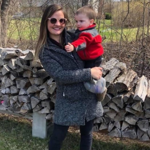 ❄️ Tweed Pea Coat XS - Picture 2 of 4